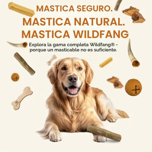 Vista 7 de Wildfang® Coffee Wood Masticable para Perros, Mediano - Juguetes Masticables Resistentes para Masticadores Agresivos, Juguetes de Dentición