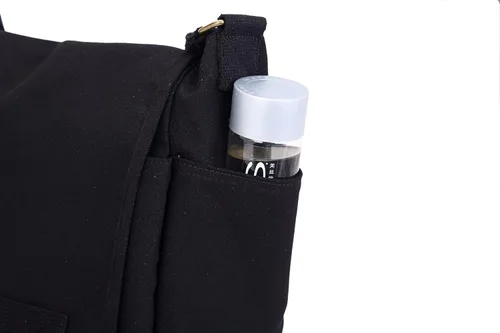 Vista 5 de Sechunk Bolso bandolera grande de lona, bolso cruzado