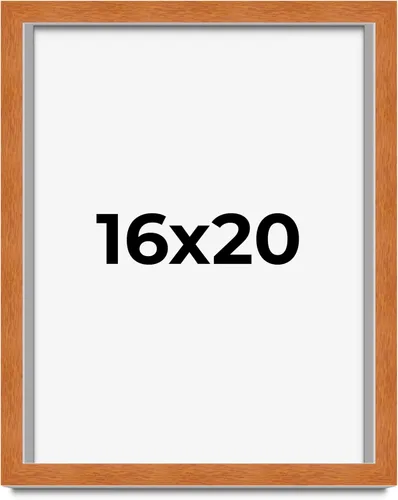 Vista 31 de Marco de 3 x 3 pulgadas de madera maciza de nuez y miel marrón con plexiglás acrílico UV, respaldo de tablero de espuma y accesorios para colgar