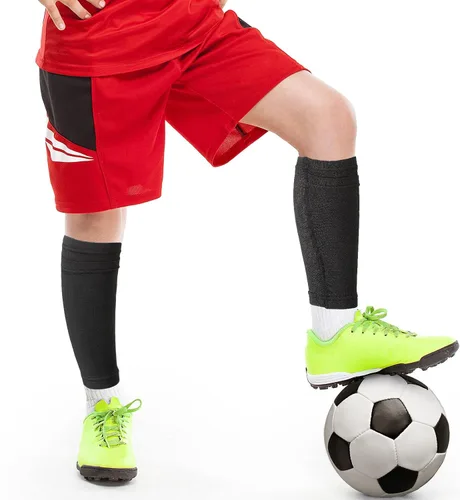 Vista 7 de Skylety Soccer Shin Guard Sleeves Calf Compression Sleeves Football Leg Sleeve Compression Support Sports Sleeve Socks for Men and Women for Soccer