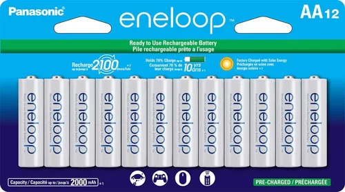 Vista 5 de Eneloop Panasonic BK-4MCA24/CA AAA 2100 Ciclo Ni-MH baterías recargables precargadas paquete de 24 y baterías recargables precargadas BK-3MCCA12FA