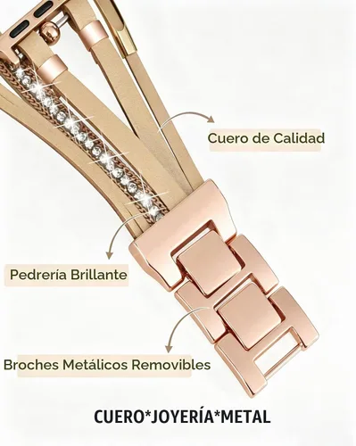 Vista 2 de VISOOM Pulsera bohemia con cuentas compatible con Apple Watch Band de 1.654 in/1.732 in/1.772 in/1.811 in Series 11 10 9 8 7 SE Series 6/5/4, correa