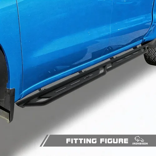 Vista 3 de Estribos compatibles con Silverado/Sierra 1500 Crew Cab 2019-2026 Silverado/Sierra 2500/3500 Crew Cab 2020-2026 Crew Cab Heavy Duty Barras Nerf
