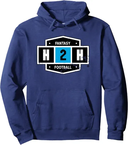 Vista 6 de H2H Fantasy - Sudadera con capucha de fútbol, Negro