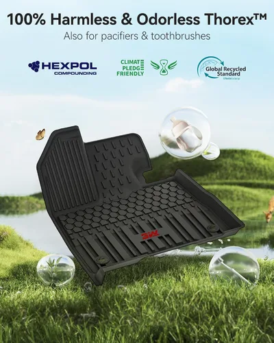 Vista 6 de 3W Alfombrillas para Toyota Sienna 2021-2026 LE/XLE (solo para 8 asientos), revestimiento de suelo TPE para todo tipo de clima, ajuste personalizado