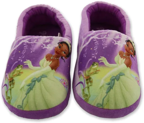 Vista 2 de Disney Pantuflas Aline de felpa para niñas pequeñas de princesa