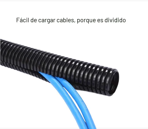 Vista 5 de Alex Tech 10 pies - Tubo de malla para cables dividida de 1/2 pulgada - Negro