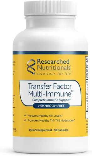 Vista 10 de Suplemento de Apoyo Inmunológico Multi-Factor de Transferencia - Fórmula de Apoyo Inmunológico Probada Clínicamente con Calostro, Hongos, Té Verde