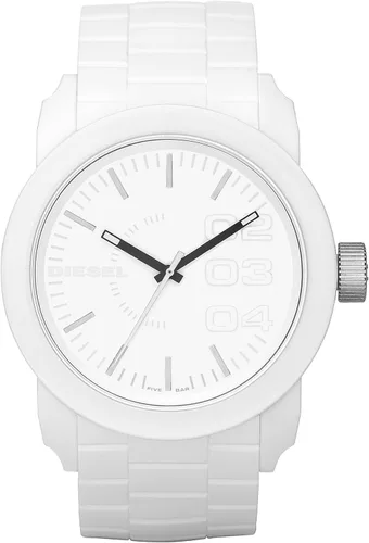 Vista 7 de Diesel Double Down Silicone Three-Hand Analog Men's Watch, Big Face Watch for Men Silicona negra