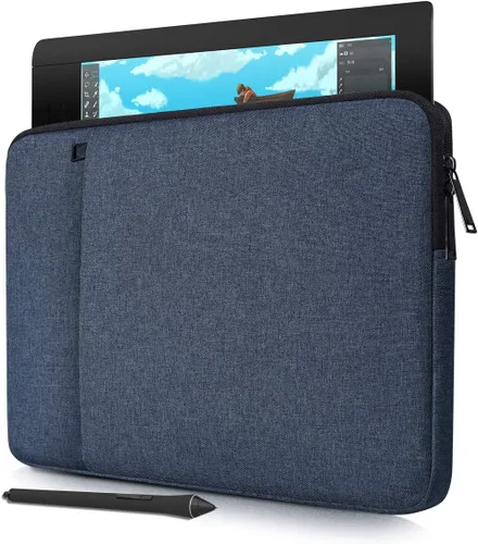 Vista 8 de Funda portátil para tableta de dibujo para HUION KAMVAS 13/Inspiroy 2 L/H1060P/H950P, XP-Pen Deco 01 V3, negro