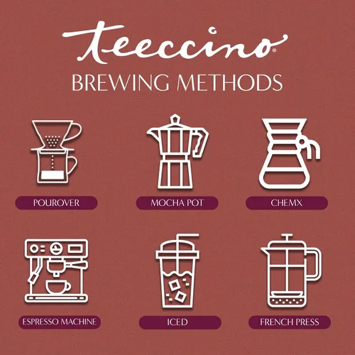 Vista 4 de Teeccino Lion’s Mane Rhodiola Café alternativo de setas adaptogénicas - Rosa - Café de setas herbal con sabor a mane de león y rhodiola, tostado