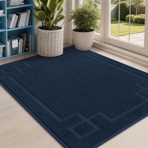 Vista 26 de BEQHAUSE - Tapete para puerta de 20 x 32 pulgadas, antideslizante, lavable para interiores, color beige