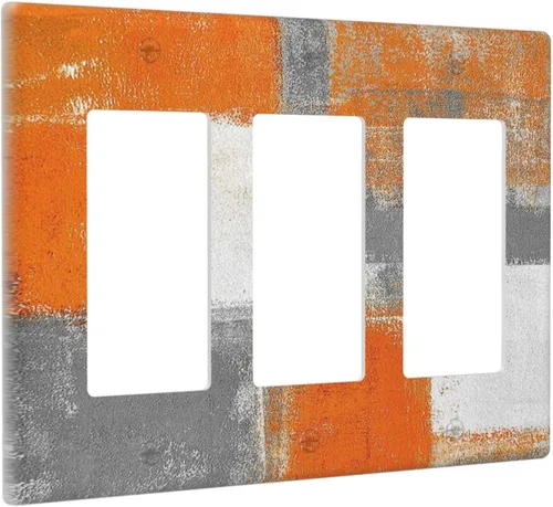 Vista 40 de Cubiertas decorativas para placa de interruptor, bandera estadounidense, receptáculo de 1 banda, placa de pared dúplex, cubierta de interruptor