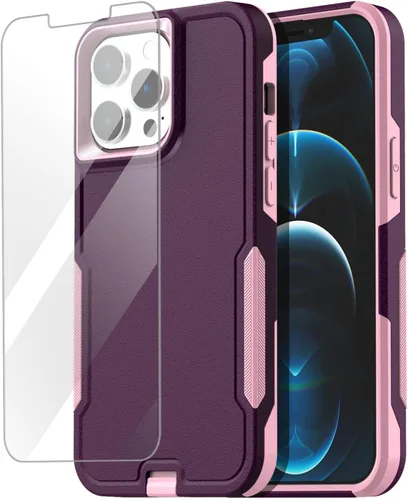 Vista 25 de AICase Funda para iPhone 12 Pro Max (6.7"), resistente protección contra caídas, cuerpo completo, a prueba de golpes, a prueba de polvo, protección
