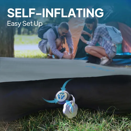 Vista 4 de Colchón de espuma autoinflable Lost Horizon para Rivian R1S Air & Foam Comfort, Adjustable Firmness, 4.5" Thick, R13 Insulation, All-season ready