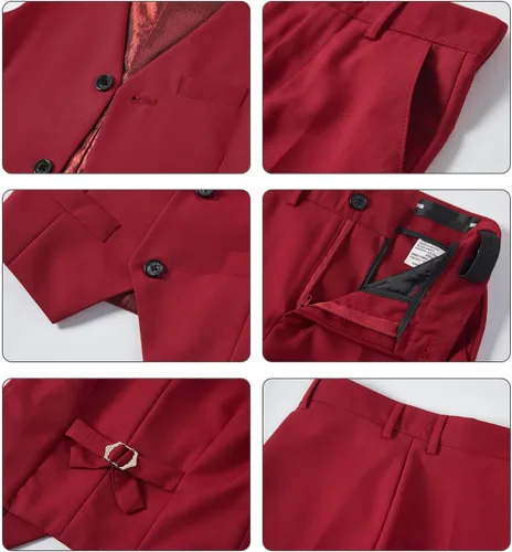 Vista 72 de Conjunto de chaleco para niños, trajes formales, trajes de boda, ropa de vestir