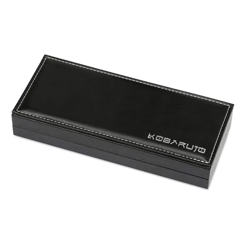 Vista 7 de Tijeras de peluquería profesional de cobalto negro muy afiladas de 5.5 pulgadas