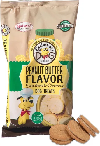 Vista 12 de Exclusively Dog Galletas Sandwich Cremes S'mores Flavor Dog Treats para perros medianos y grandes, naturales y fabricadas en los Estados Unidos, 8