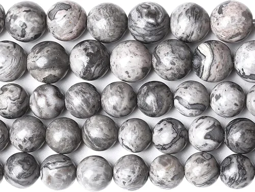 Vista 267 de 100 cuentas de piedra multicolor natural de 0.236 pulgadas (0.236 in), cuentas espaciadoras sueltas redondas para hacer pulseras, collares, aretes