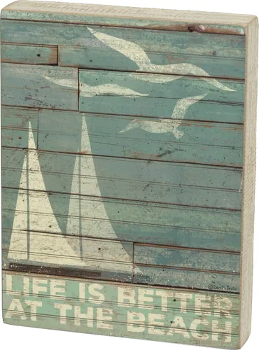 Vista 15 de Primitives by Kathy cartel con frase "I Love You to The Beach and Back