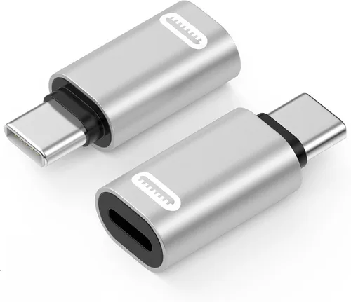 Vista 10 de MoKo - Adaptador Lightning a USB-C para iPhone Duo 18, 17, 16, 15, paquete de 2 PD negro