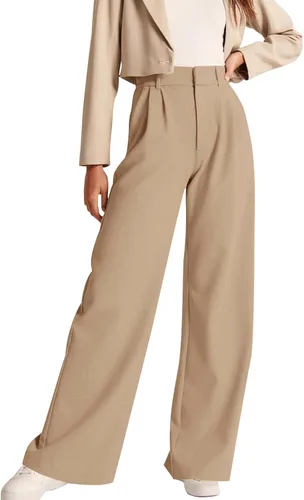 Vista 23 de NIMIN Pantalones de trabajo para mujer, trajes casuales de negocios