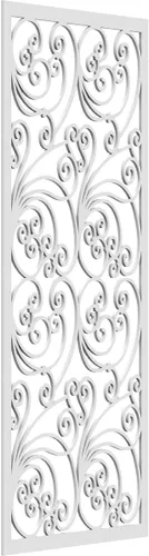 Vista 15 de 9 3/8"W x 24 3/8"H x 1/4"T Marilla Decorativos Paneles de Pared de Madera Calado, Abedul