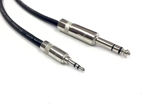 Vista 3 de Custom Cable Connection Cable equilibrado TRS TRS de audio profesional de 75 pies (0.250 in) a 1/8 pulgadas (0.138 in)