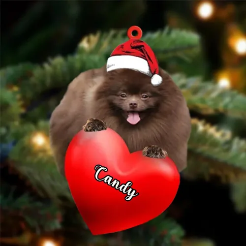 Vista 144 de Adornos de Navidad personalizados para perros, nombre personalizado, adorno de Malamute de Alaska, adornos acrílicos, regalos de Navidad, amantes