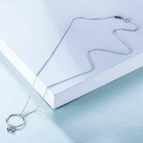 Vista 3 de CHICLOVE Grandma Gifts de la nieta El amor entre una abuela y la nieta es para siempre collar joyería familiar, plata