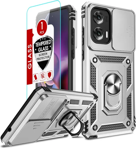 Vista 267 de LeYi Funda para Moto G Stylus 2022 4G (no compatible con 5G), funda para Moto G Stylus con 2 protectores de pantalla, funda protectora de grado Oro