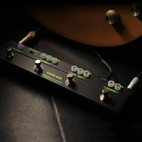 Vista 7 de SONICAKE Pedal de Efectos Múltiples para Guitarra Chorus Delay Reverb Distorsión Tono Rock Clásico Pedal de Guitarra Rockstage Con Simulación