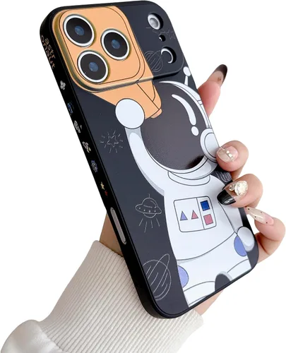 Vista 48 de Yonds Queen para iPhone 7 Plus / 8 Plus, linda funda con diseño de astronauta de dibujos animados, elegante parachoques de TPU suave, protectora