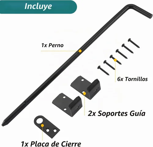 Vista 4 de HOME MASTER HARDWARE Perno de caña de 18 pulgadas, Varilla de caída de puerta resistente, Pernos de caña para puertas, Hardware de puerta de cerca