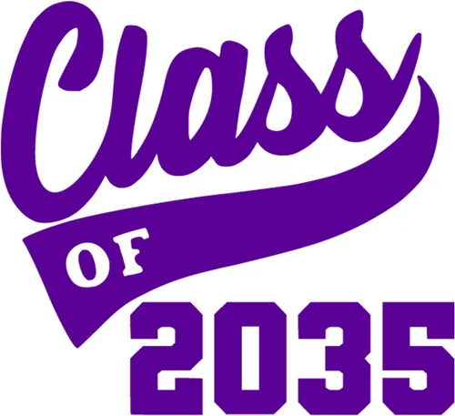 Vista 31 de Senior 2035 Iron On Transfer for Shirts, Black