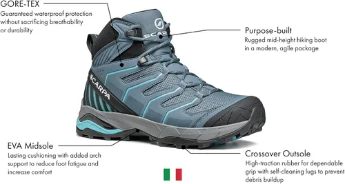 Vista 2 de SCARPA Botas Maverick Mid GTX impermeables Gore-Tex ligeras para mochileros y senderismo