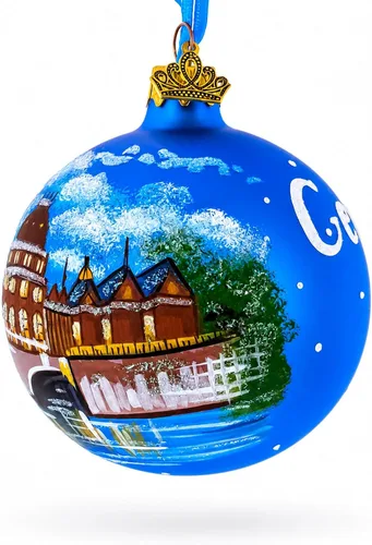 Vista 5 de Berlín, Alemania Bola de Vidrio Adorno de Navidad 3,25 Pulgadas