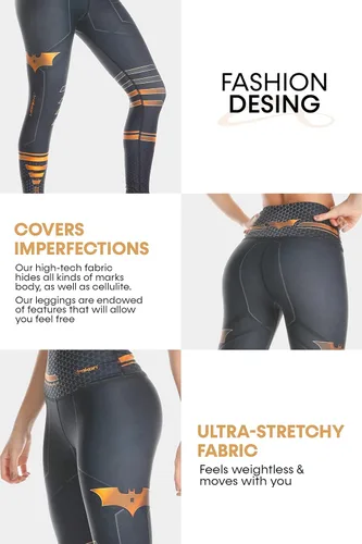 Vista 5 de Drakon Wear - Leggings de compresión para mujer Drakon