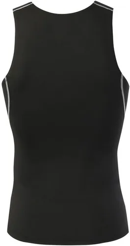 Vista 7 de Audoc Camiseta de compresión para hombre, paquete de 3 unidades, color negro, camiseta sin mangas de compresión atlética