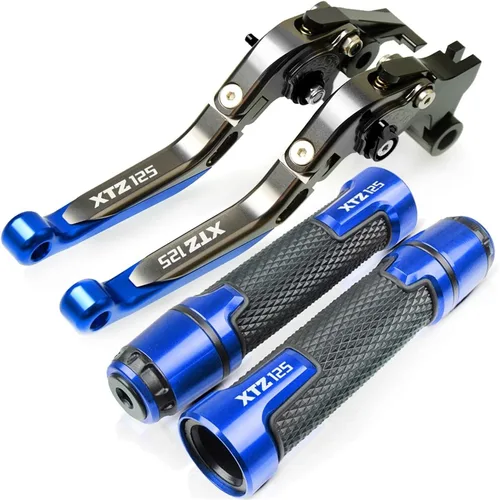 Vista 8 de Motorcycle for Y&AMAHA XTZ125 XTZ 125 2003-2016 2004 2005 2006 2007 2008 Motorcycle CNC Brake Clutch Lever Handlebar Grip Handle Hand Grips
