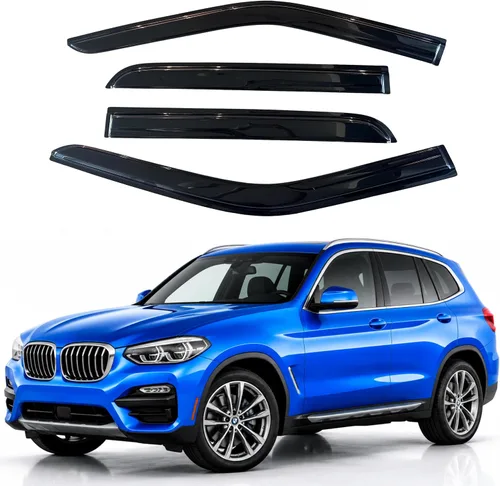Vista 361 de Visera de ventana IG para Ford Focus Sedán y Hatchback 2012-2018, Protector de ventana lateral para lluvia y viento estilo Mugen, extra duradero