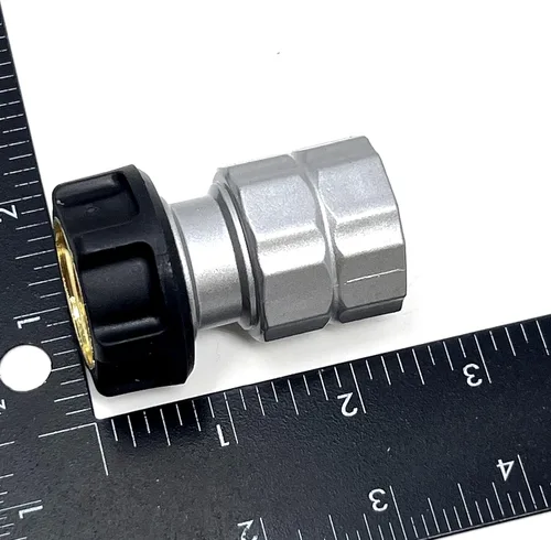 Vista 4 de Orbit Grip-Lock - Mender hembra para reparación de extremos de manguera de jardín de 5/8 pulgadas, bloqueo simple a presión, tecnología Hydroseal