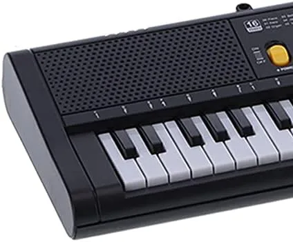 Vista 6 de Piano digital, multifuncional con micrófono, teclado eléctrico de 61 teclas para principiantes, estudiantes, práctica en casa, estudio de grabación