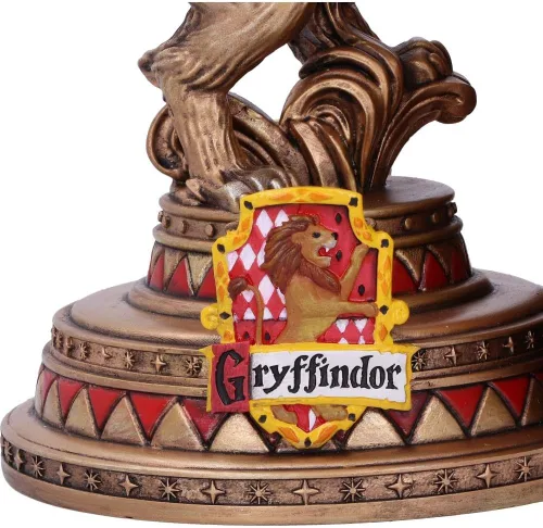 Vista 6 de Nemesis Now Sujetalibros con licencia oficial de Harry Potter Gryffindor de 7.9 in, color dorado