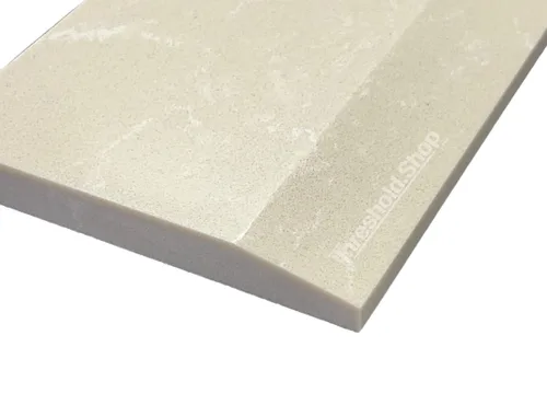 Vista 3 de Umbral de mármol único Hollywood diseñado para transiciones de piso (beige, 4 x 36 pulgadas)