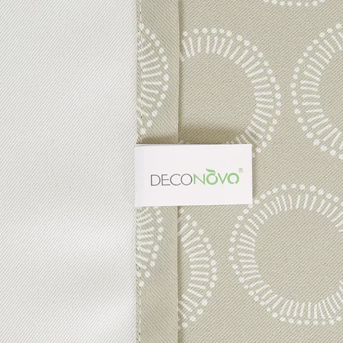 Vista 7 de Deconovo Cortinas opacas con bolsillo para barra, para Ktichen, 52 x 95 pulgadas, color beige