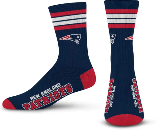 Vista 15 de For Bare Feet - Calcetines para hombre de la NFL, con 4 rayas, de la serie Deuce Performance Crew Los Ángeles Rams