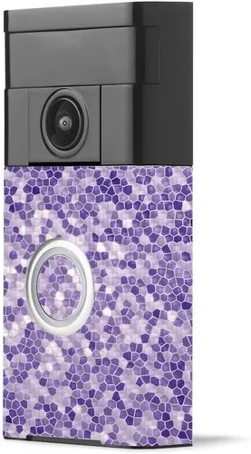 Vista 28 de MightySkins - Piel de fibra de carbono para timbre de video con anillo – Madera abstracta Acabado de fibra de carbono texturizado protector