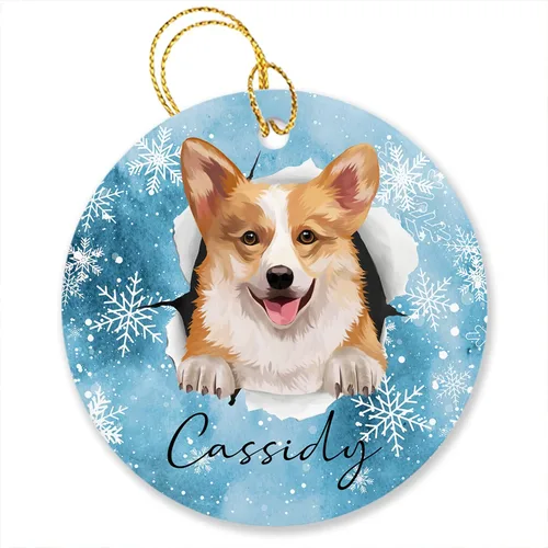 Vista 22 de Adornos de pastor australiano, regalos para Navidad, adorno de pastor australiano personalizado, adornos únicos de pastor australiano, vacaciones