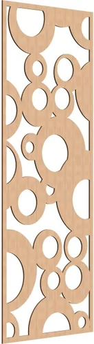 Vista 162 de 9 3/8"W x 24 3/8"H x 1/4"T Farwell Decorativos Paneles de Pared de Madera Calado, Hickory